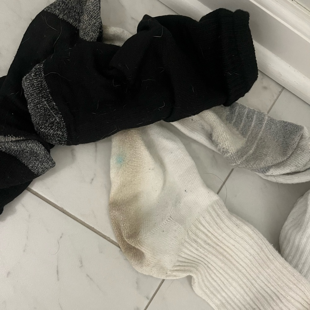3 pairs game worn socks under armor large